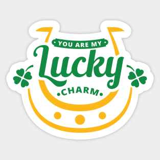 You are My Lucky Charm - St Patrick's Day Horseshoe Sticker